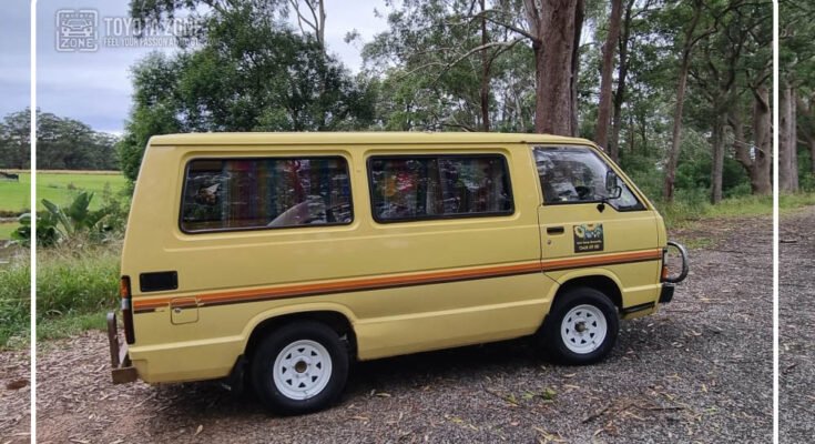 1984 Toyota HiAce parked on gravel